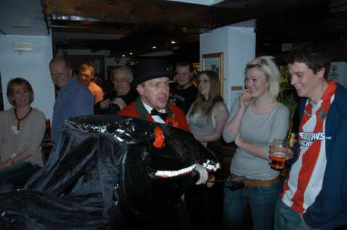 The Driver at the end of the performance in the Saracen's Head The Driver at the end of the performance in the Saracen's Head