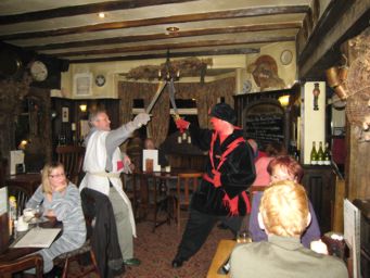 A splendid portrait of the fight in the Axe & Cleaver in Dunham