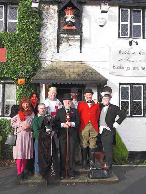 The Gang Outside The Saracen's Head before setting off for the Church The Gang Outside The Saracen's Head before setting off for the Church