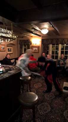The fighting action in the Vine (Photo: Ian Macintyre) The fighting action in the Vine (Photo: Ian Macintyre)
