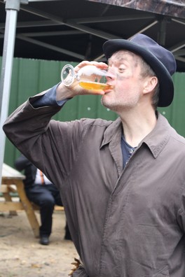 Click for larger image Ah - some Cider for a change. (Photo: L. Armstrong/M. Seyler)